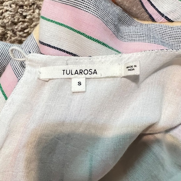 Tularosa Iris Dress Bulti color stripe mini dress belted size small - Picture 5 of 6